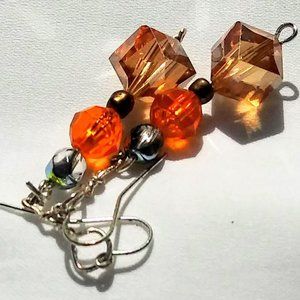Handmade Sunrise Inspired Beaded Earrings